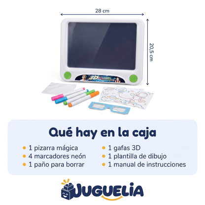 Pizarra magica 3D - que hay en la caja