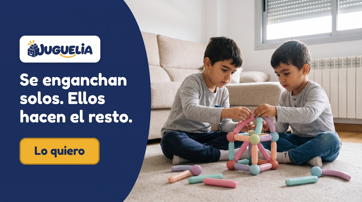 Bloques de construcción magnética · 42 piezas — banner JUGUELIA