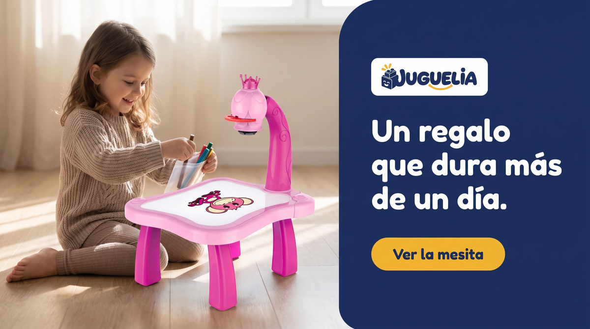 Banner de Mesita de dibujo con proyector – Rosa